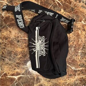 PINK Victoria's Secret Black Belt Bag